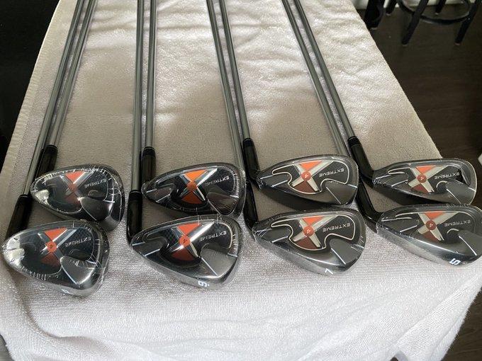 New Men's Extreme X4 Right Handed Iron Set Regular Flex Steel Shaft