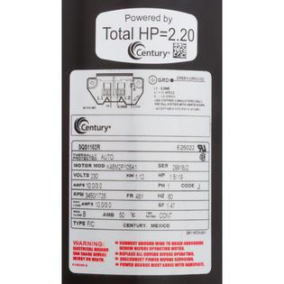 Motor, Century, 1.5hp, 230v, 2-Spd, 48Yfr, SQFL, Full