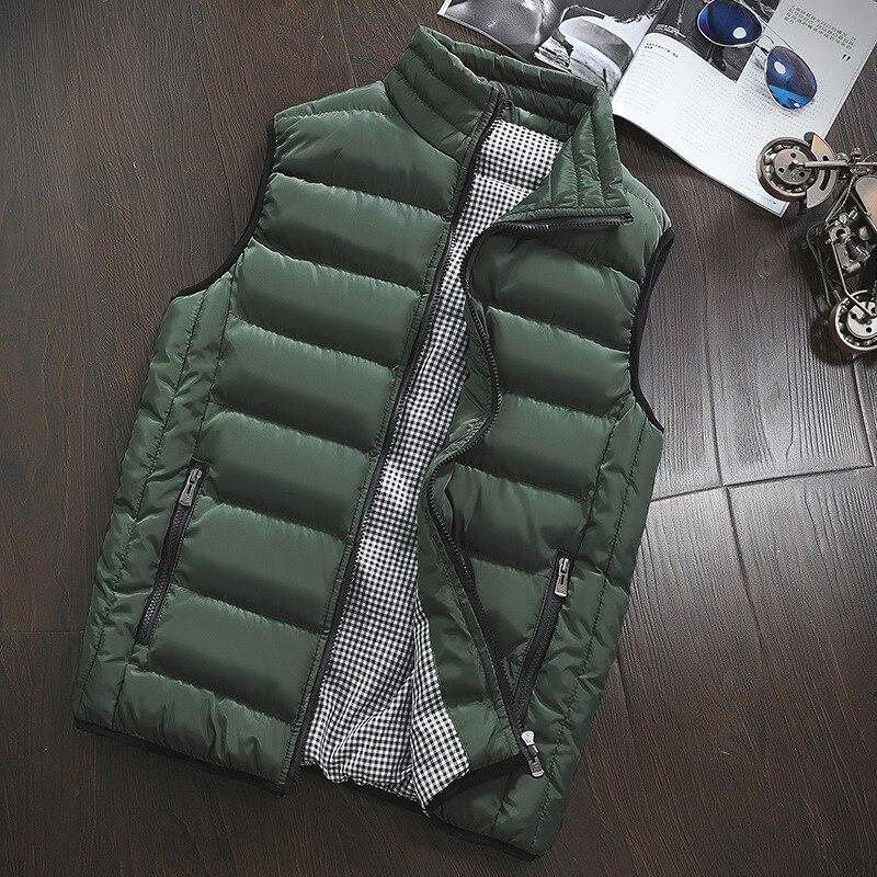 Fashion Men Sleeveless Jacket Winter Vest