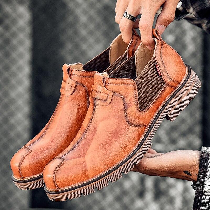 New Autumn British Male Ankle Chelsea Boots