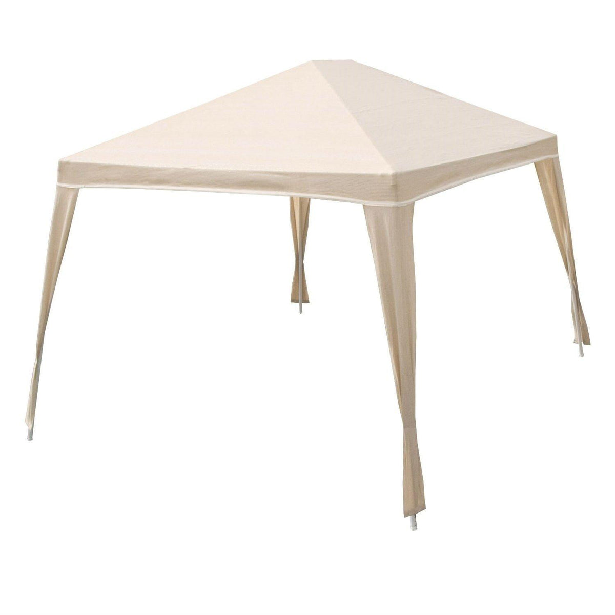 Weather Resistant 10-Ft x 12-Ft Gazebo w/ UV Blocking Canopy in Camel