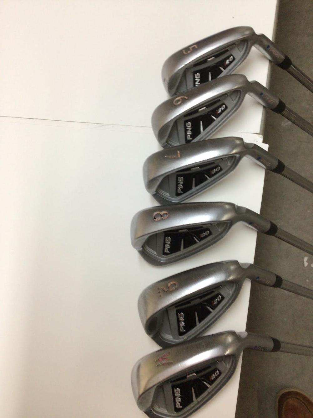 Used Ping I20 Blue Dot 5i-pw Steel Stiff Golf Iron Or Hybrid Sets