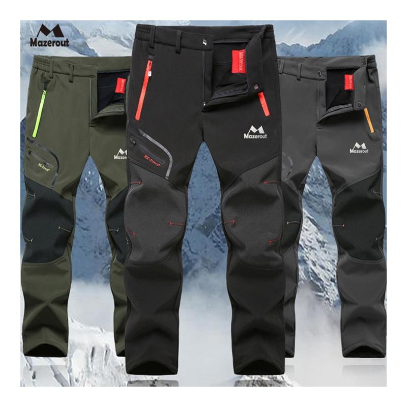 Men/Women Winter Fish Waterproof Camp Trekking Fleece Outdoor Hiking Pants
