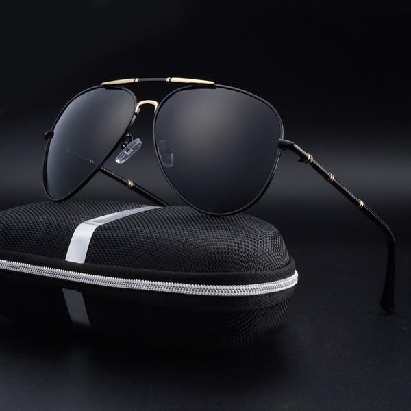 Sunglasses - 2021 Trend Aluminum Magnesium Men's Polarized Pilot Sunglasses