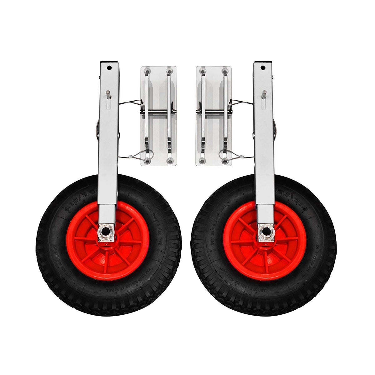 New Vessels Inflatable Boat Removable Transom Launch Wheels - Fits Any