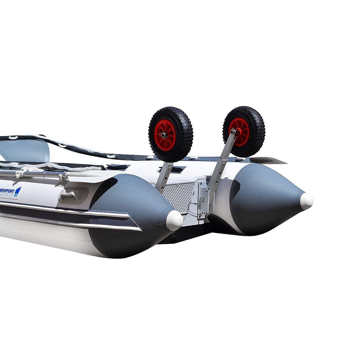 New Vessels Inflatable Boat Removable Transom Launch Wheels - Fits Any