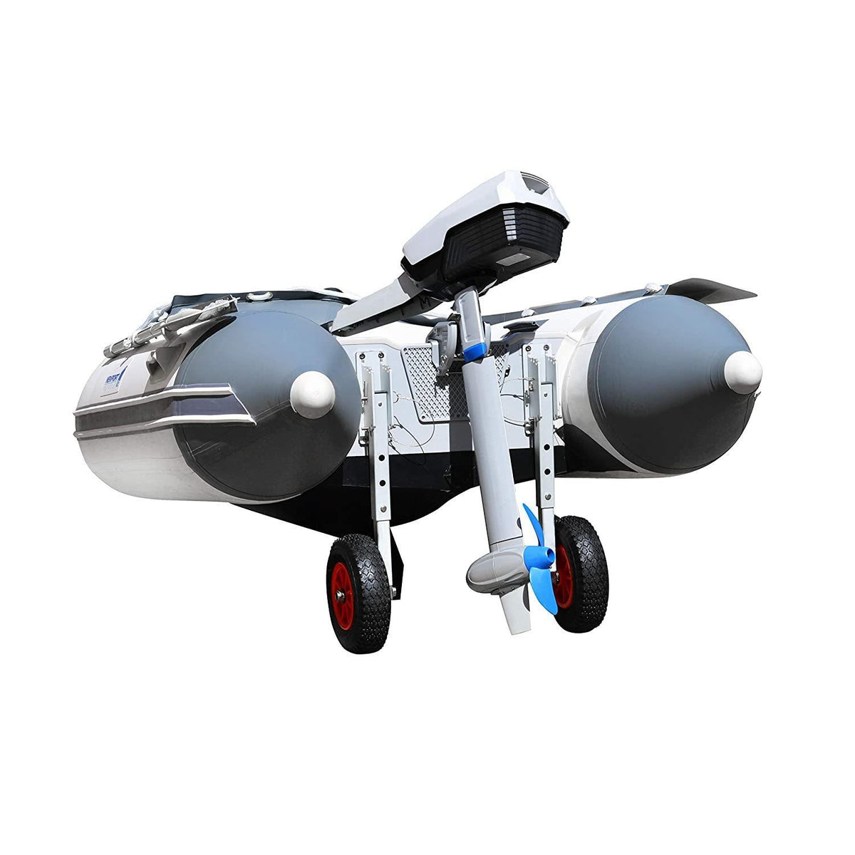 New Vessels Inflatable Boat Removable Transom Launch Wheels - Fits Any