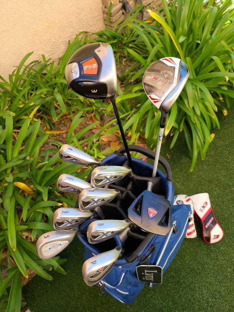 Callaway Regular Complete Golf Set +Bag,FT-5 Driver,XHot Wood,X 20 Irons,Putter