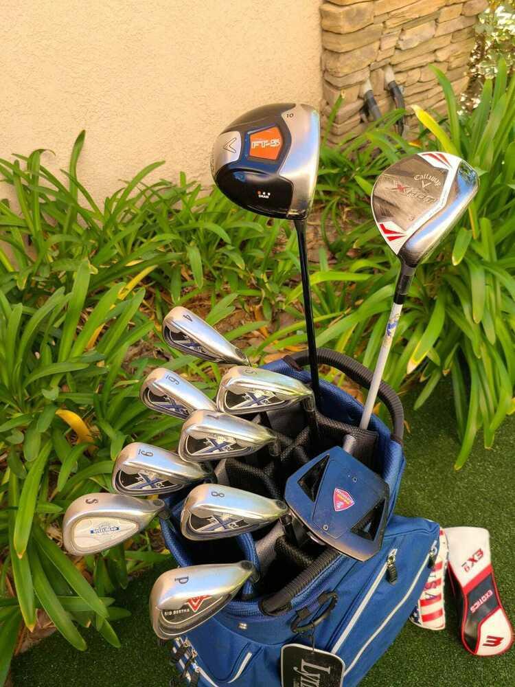Callaway Regular Complete Golf Set +Bag,FT-5 Driver,XHot Wood,X 20 Irons,Putter