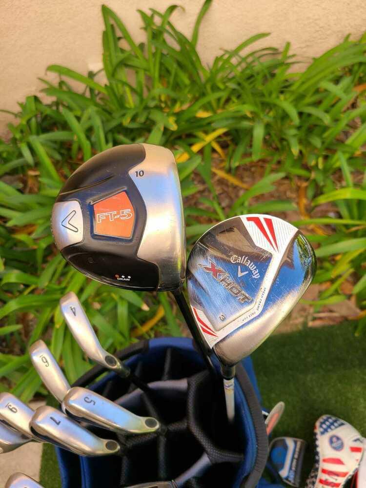 Callaway Regular Complete Golf Set +Bag,FT-5 Driver,XHot Wood,X 20 Irons,Putter