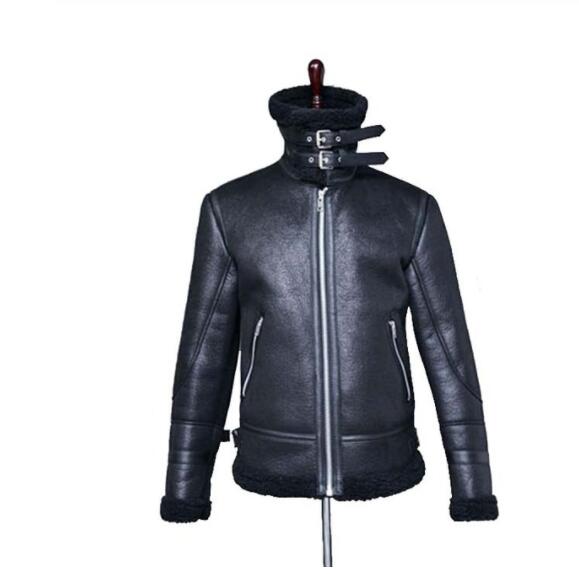 Fashion Men Winter Faux Leather Jacket