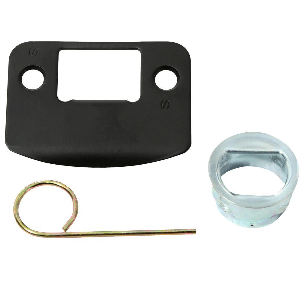 Flair Aged Bronze Privacy Bed/Bath Door Lever with Brookshire Trim