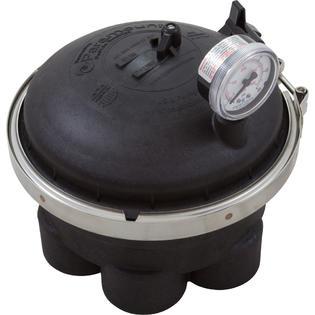Pools Water Valve, , 6 Port, 2", Black
