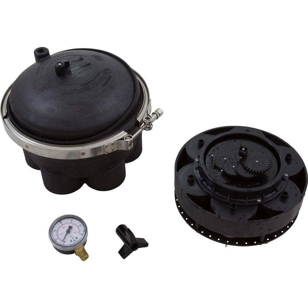 Pools Water Valve, , 6 Port, 2", Black