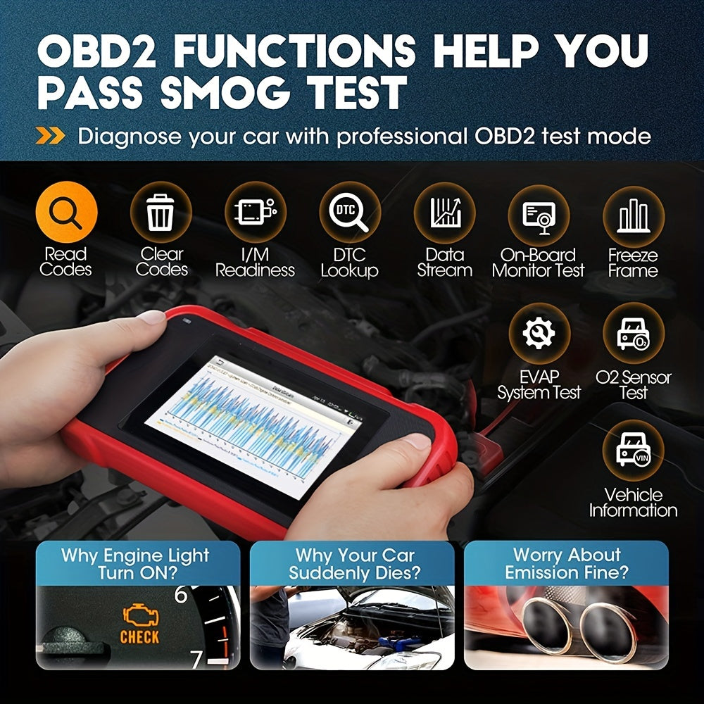 LAUNCH X431 CRP123E Car OBD2 Diagnostic Tools Automotive OBD Scanner ABS SRS Airbag Engine AT SAS OIL Brake Reset Lifetime Update