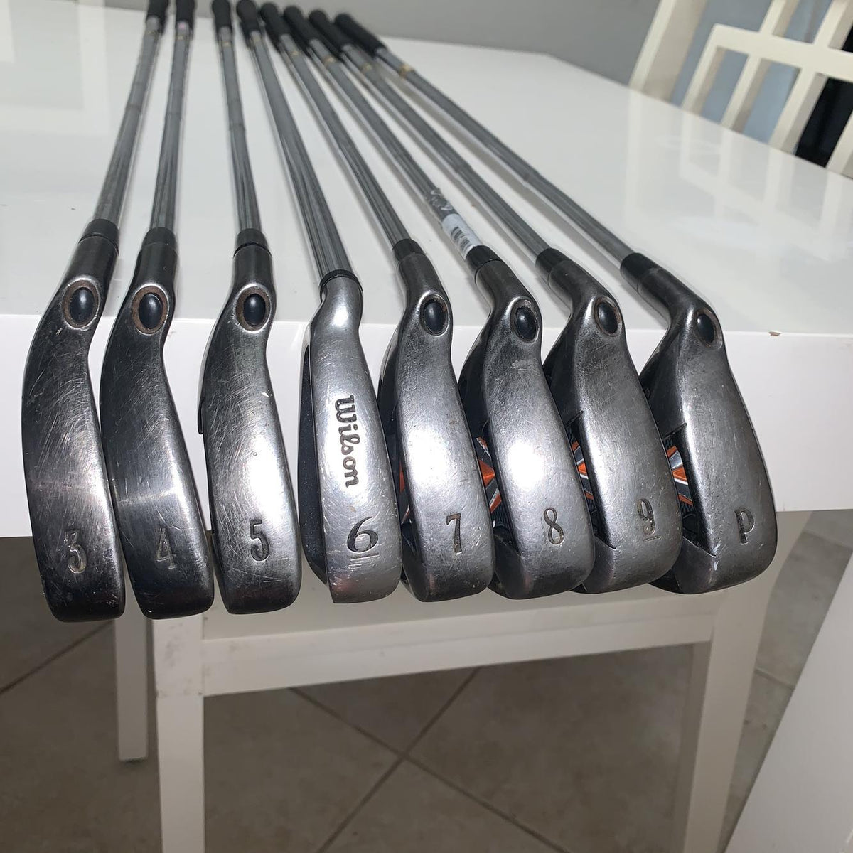 Men's Left Hand X-24 Hot Regular Flex Steel Shaft Iron Set