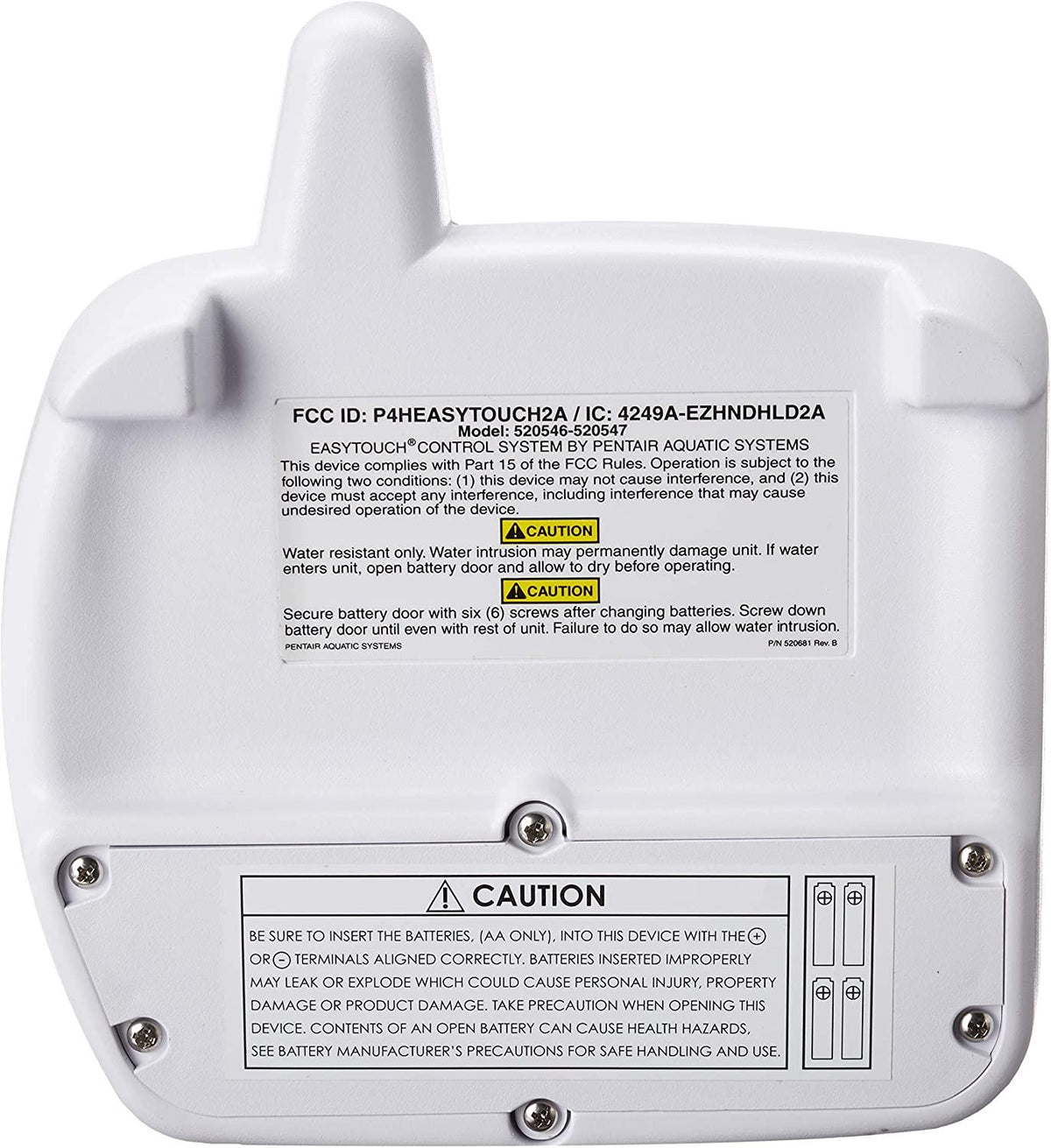 Pentair 520692 8 Auxiliary Wireless Remote Control Replacement EasyTouch Pool and Spa Automatic Control Systems