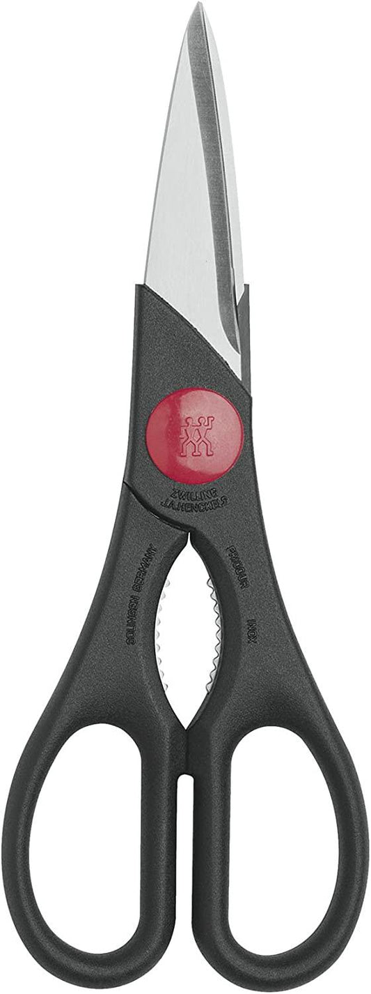 ZWILLING Twin Kitchen Shears, Multi-Purpose, Bottle Opener, Dishwasher Safe, Heavy Duty, Forged Stainless Steel Blades, Black
