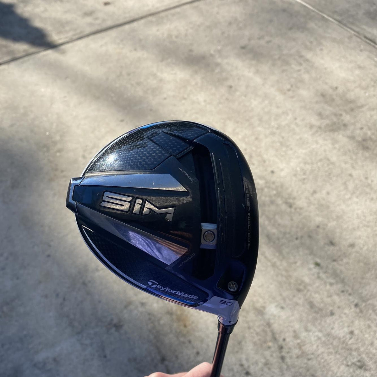 Used Right Handed SIM Extra Stiff Flex 9 Loft Driver