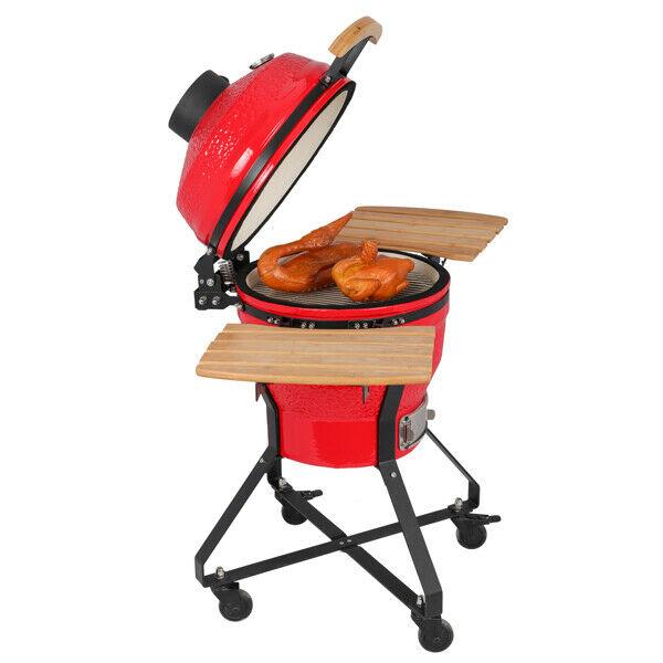 18 Inch Charcoal Grill Multiple Cooking Smoke Bake Roast For Courtyard Party US