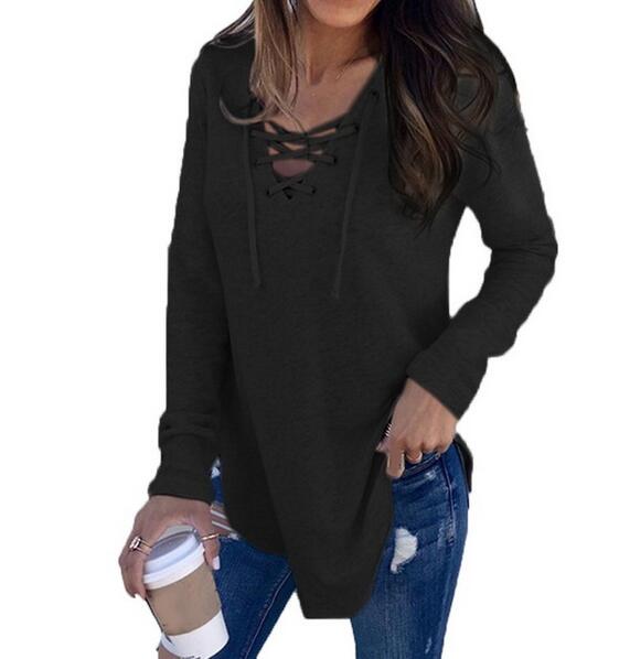 Women's Clothing - 2021 Women's Long Sleeve Fashion Patchwork T-Shirt