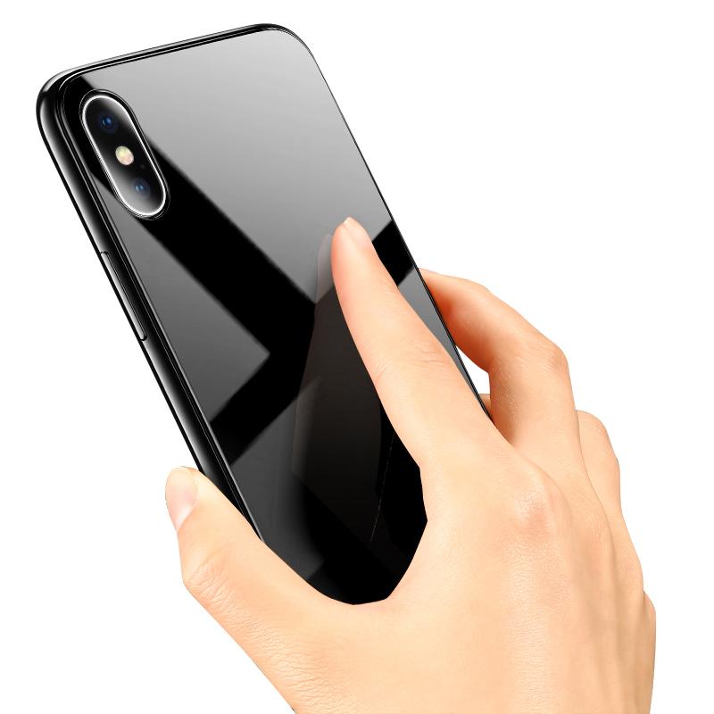 Phone Case - Tempered Glass Phone Case For iPhone X