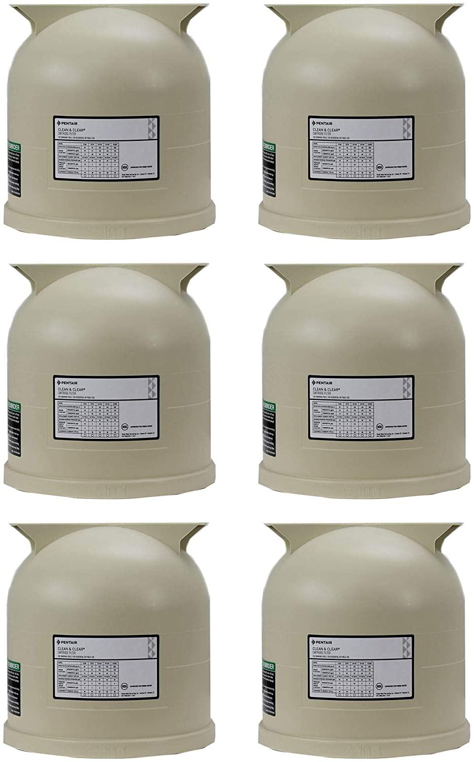 Pentair 178561 Clean Clear Predator Swimming Pool Cartridge Filter Lid (6 Pack)