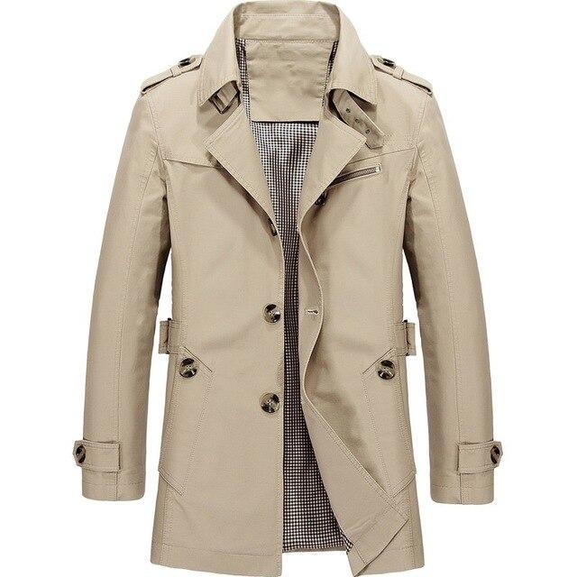 2021  Warm Fleece Outwear Windbreaker Jacket Casual Trench Coat