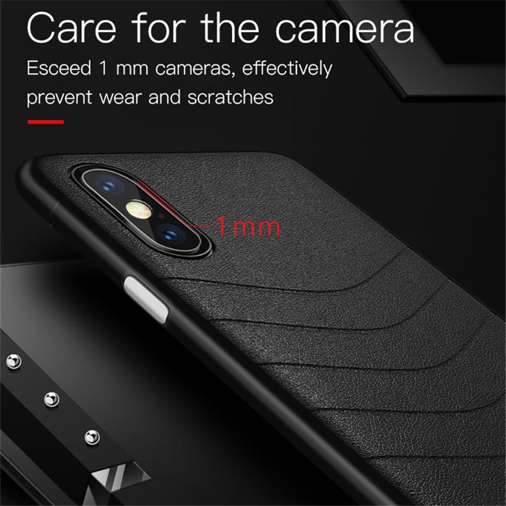 Phone Case - Luxury Vintage Ultra Thin PU Leather Protective Phone Case For iPhone XS/XR/XS Max 8/7 Plus