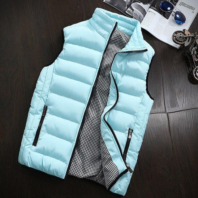 Fashion Men Sleeveless Jacket Winter Vest