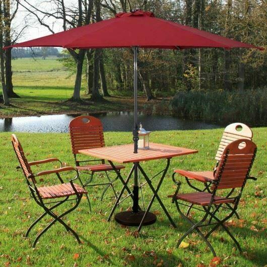 Dur10' Patio Solar Umbrella LED Patio Market Steel Tilt W/ Crank OutdoorBurgundy