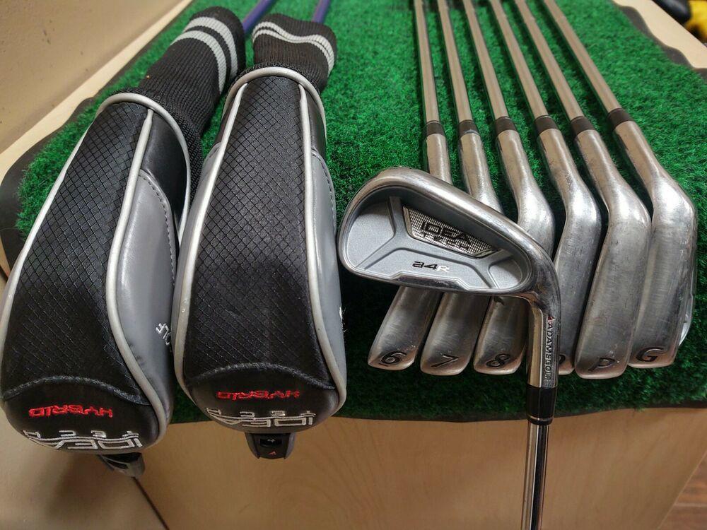 Adams Idea Tech A4R Golf Iron Set 3H,4H,5-PW,GW Regular Flex Graphite/Steel