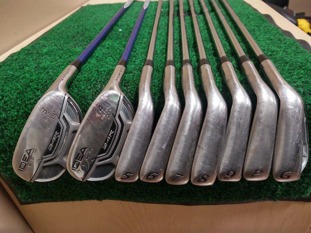 Adams Idea Tech A4R Golf Iron Set 3H,4H,5-PW,GW Regular Flex Graphite/Steel