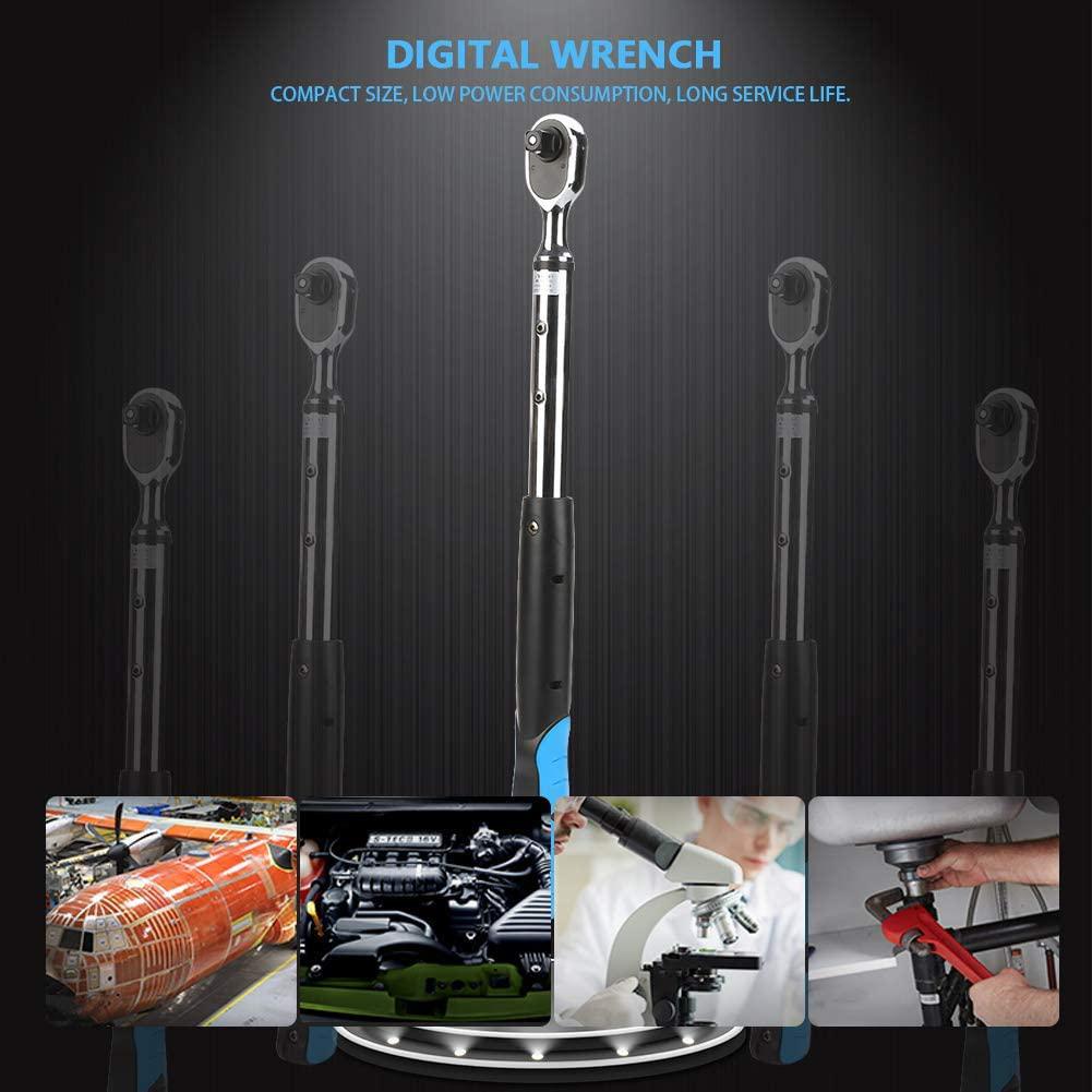 YYONGAO Repair Tools, Digital Torsion Wrench, 200N.m 1/2''  Steel Digital High Accuracy Torsion Bidirectional Ratchet Head Electronic Wrench Wrenches