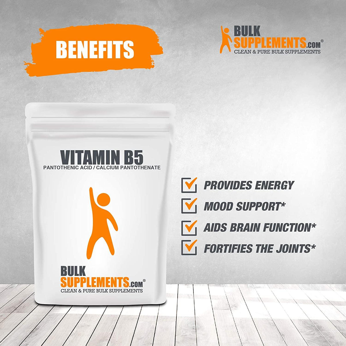 BulkSupplements.com Vitamin B5 (Pantothenic Acid) Powder (25 Kilograms - 55 lbs)
