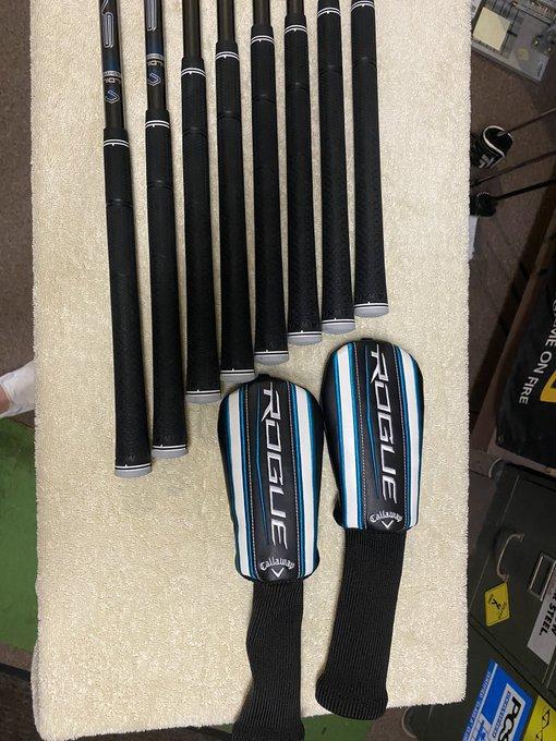 Used Men's Callaway Right Handed Rogue Combo Iron Set Regular Flex Graphite Shaft