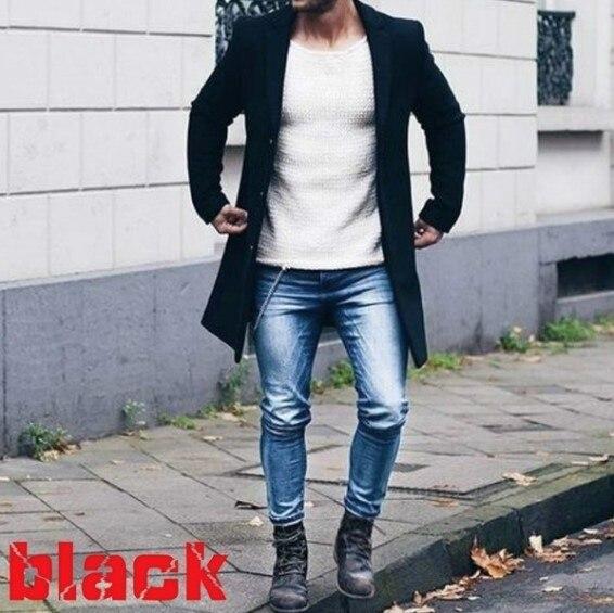 Fashion Blends Coat Solid Slim Fit Long Sleeve Cardigan Jacket