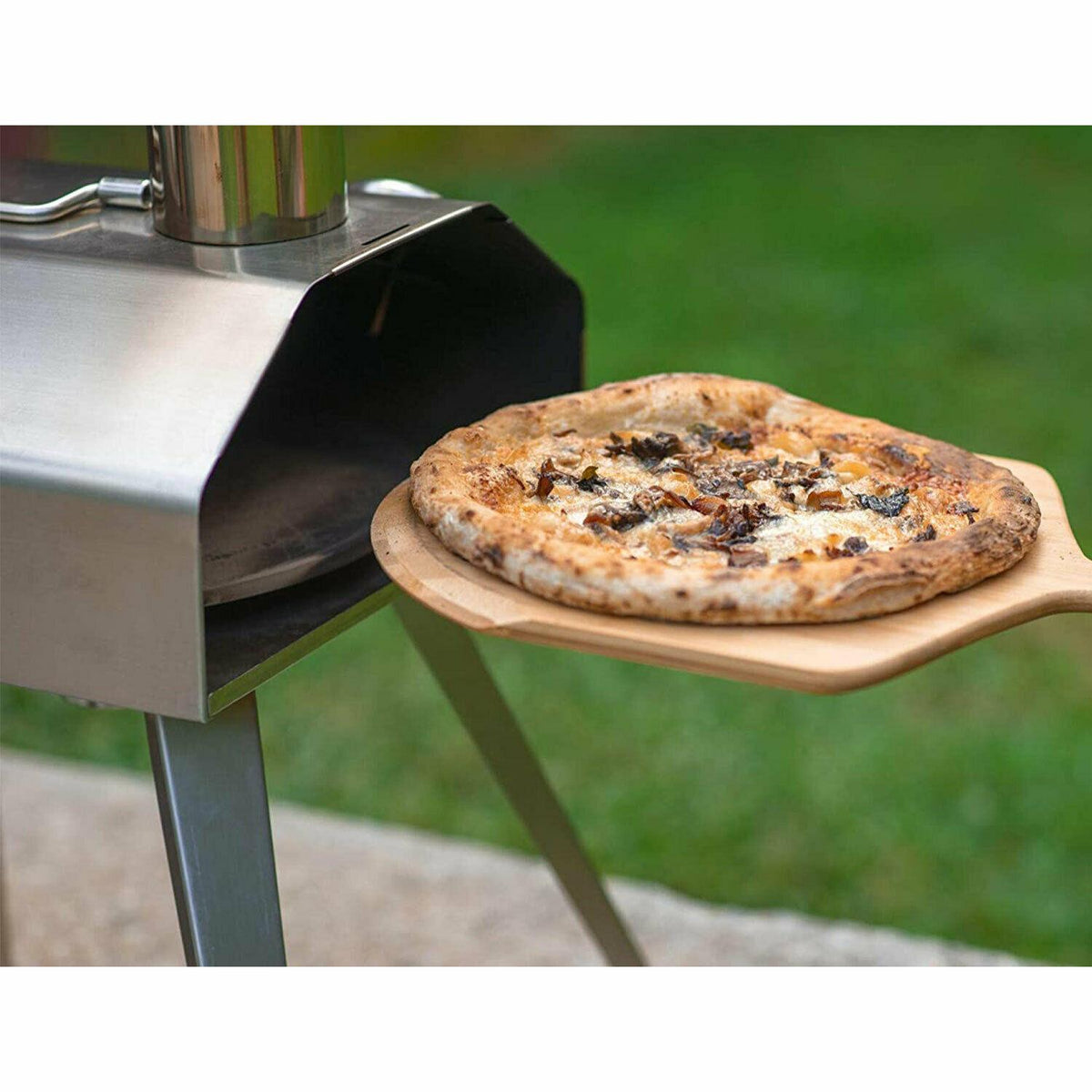 QStoves Qubestove Portable Outdoor Pizza Oven and Stove w/ Rotating Pizza Stone