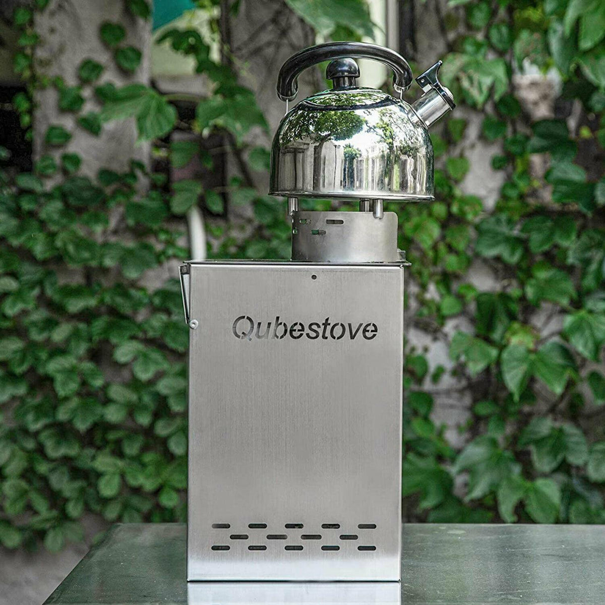 QStoves Qubestove Portable Outdoor Pizza Oven and Stove w/ Rotating Pizza Stone