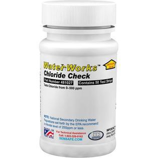 WaterWorks Chloride Check Strips Bottle of 50 Tests - INCL. 12 PK