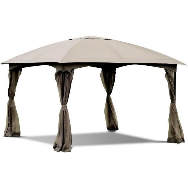 11.5 x 11.5 Feet Fully Enclosed Outdoor Gazebo with 4 Walls