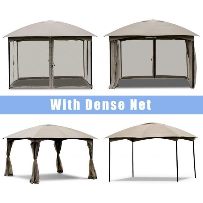 11.5 x 11.5 Feet Fully Enclosed Outdoor Gazebo with 4 Walls