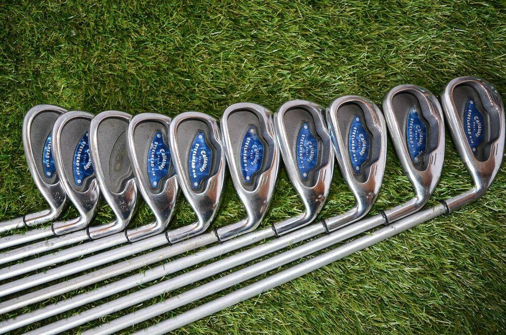 Callaway 	Steelhead X16 	3-p,s,a Iron Set 	Rh 	37.5"	Graphite 	Firm New Dri Tac