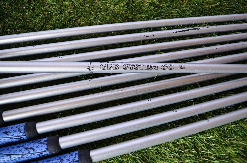 Callaway 	Steelhead X16 	3-p,s,a Iron Set 	Rh 	37.5"	Graphite 	Firm New Dri Tac
