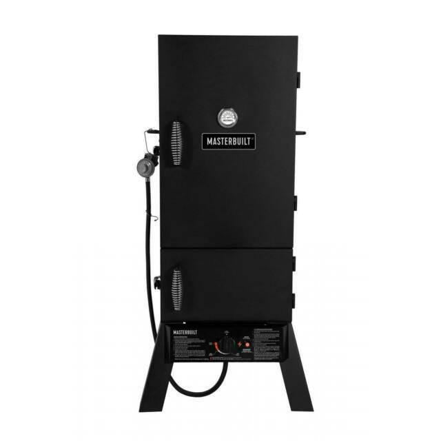 Masterbuilt MB20051311 30" Vertical Propane Gas BBQ Meat Smoker Grill, Black