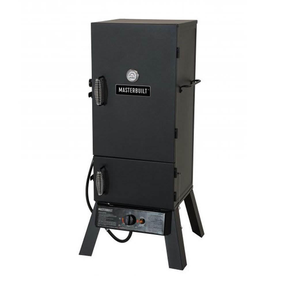 Masterbuilt MB20051311 30" Vertical Propane Gas BBQ Meat Smoker Grill, Black