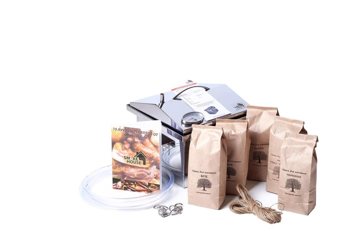 BBQ GRILL SMOKEHOUSE - MEAT, FISH STAINLESS STEEL,  PICNIC AT HOME