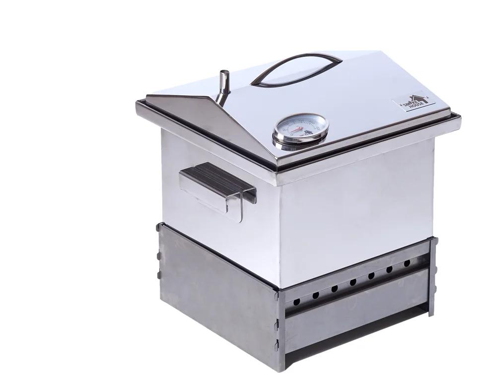 BBQ GRILL SMOKEHOUSE - MEAT, FISH STAINLESS STEEL,  PICNIC AT HOME