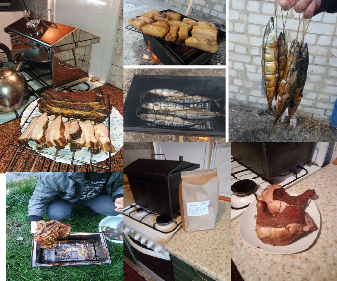 BBQ GRILL SMOKEHOUSE - MEAT, FISH STAINLESS STEEL,  PICNIC AT HOME