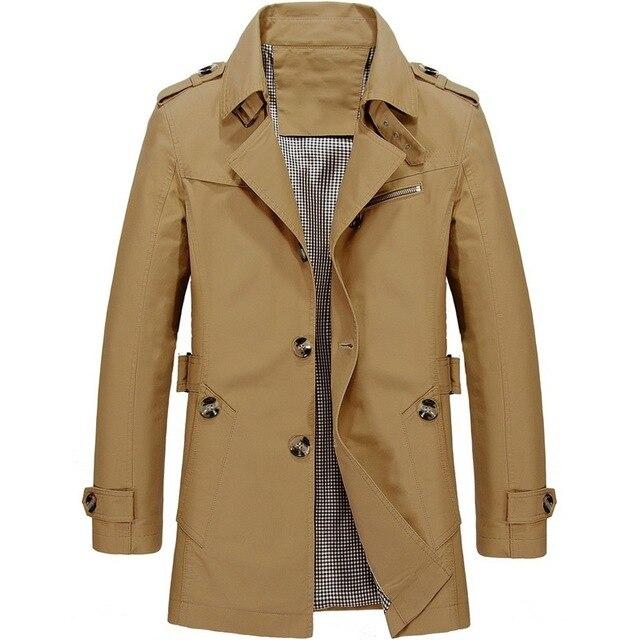 2021  Warm Fleece Outwear Windbreaker Jacket Casual Trench Coat